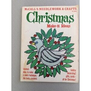McCall's Needlework & Crafts Christmas Make-It Ideas Vol XVI 1973 Vintage MCM
